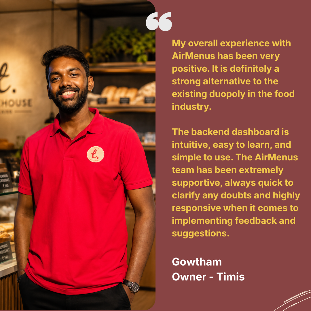 Gowtham from Timis testimonial