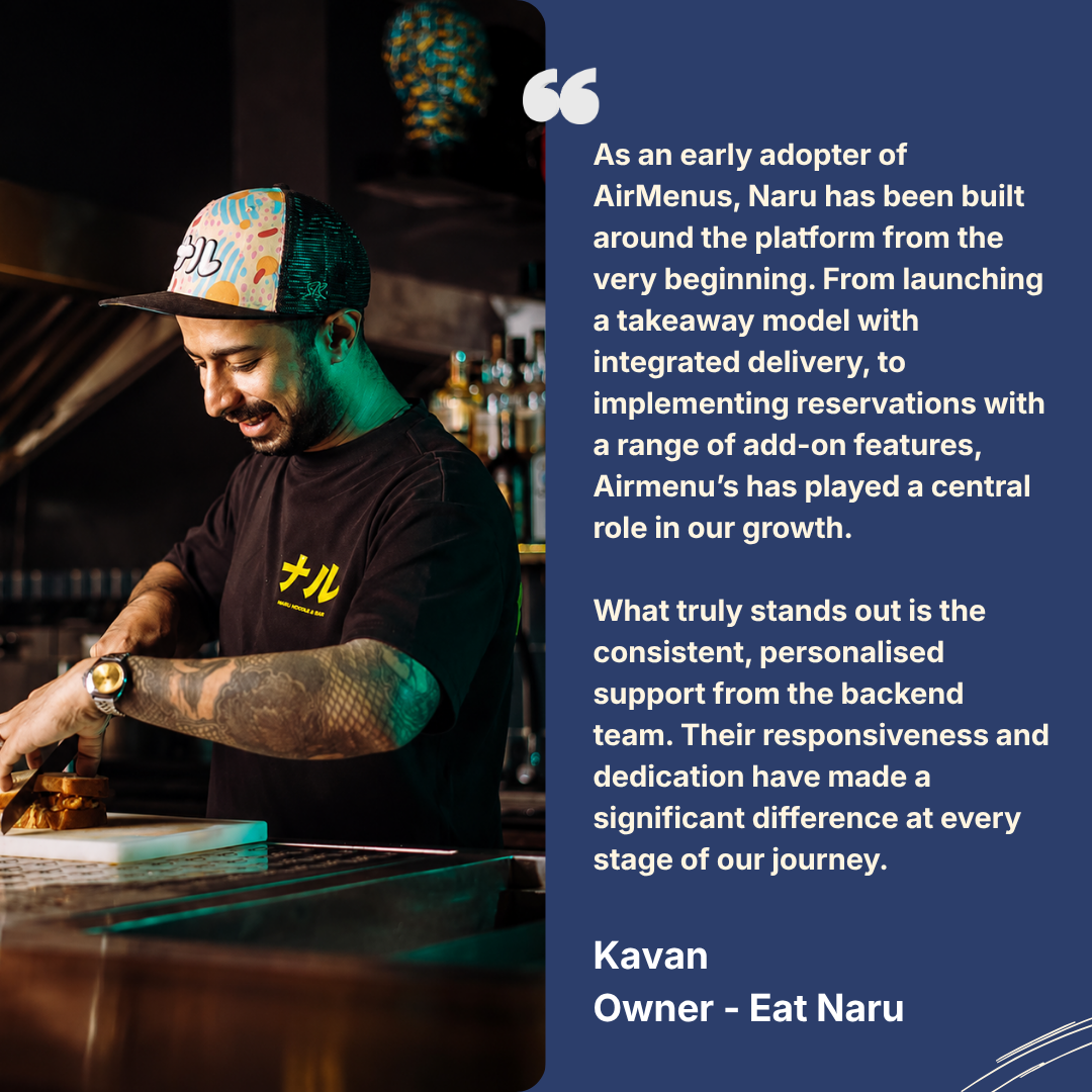 Kavan from Eat Naru testimonial