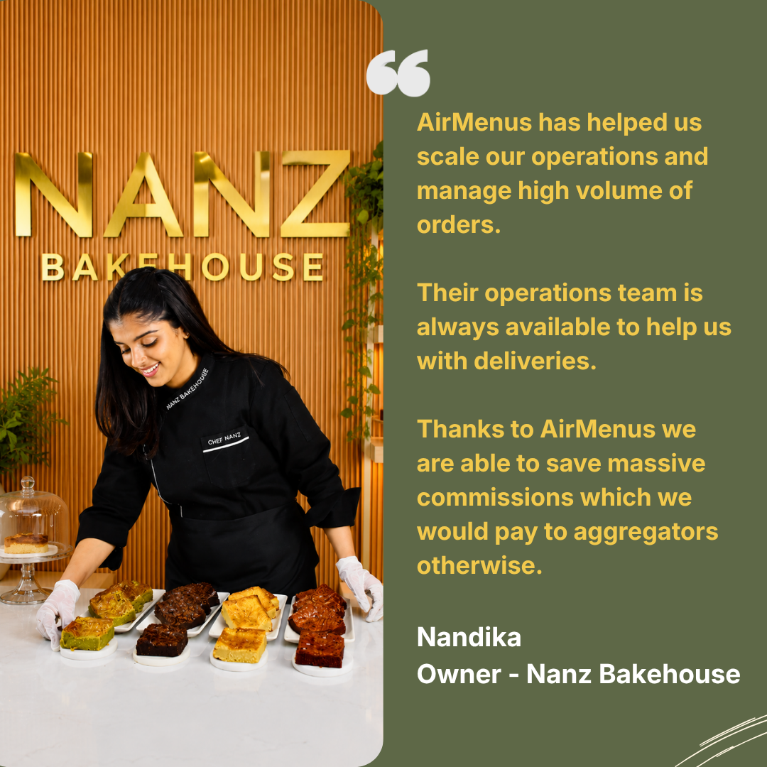 Nandika from Nanz Bakehouse testimonial