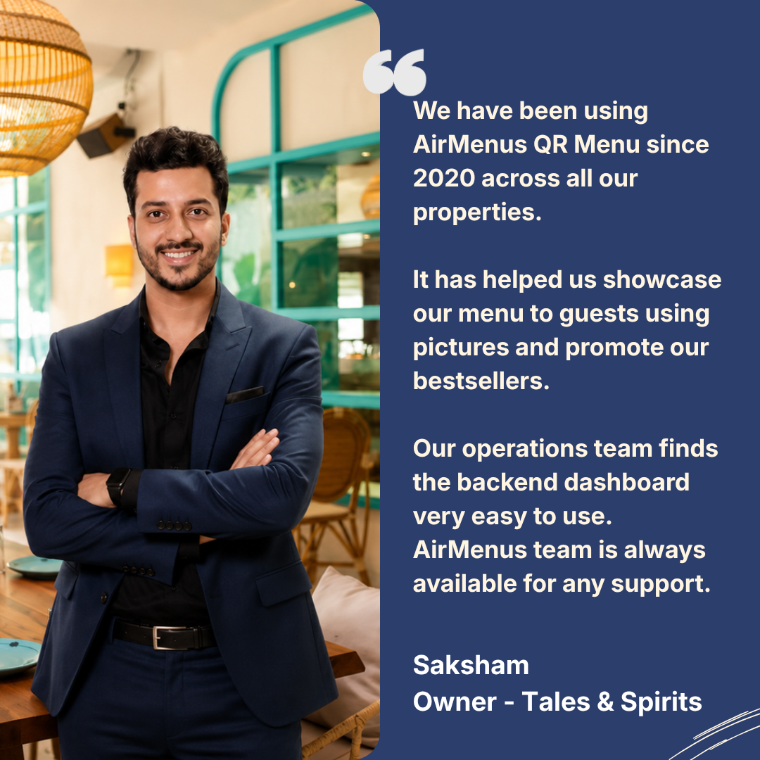 Saksham from Tales & Spirits testimonial